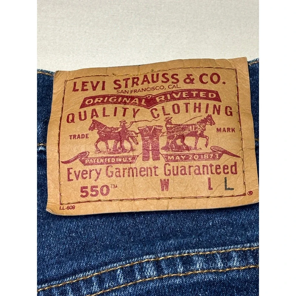 VTG 90s Levi's 550‎ Women's Jeans Size 10 Regular Relaxed Fit Tapered Leg 26 24 - Picture 10 of 15